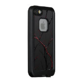 Black and Red Veins LifeProof iPhoneケース (裏面/右)