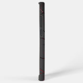 Black and Red Veins Samsung Galaxyケース (右側面)
