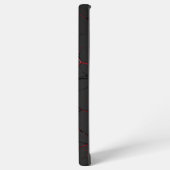 Black and Red Veins Samsung Galaxyケース (左側面)
