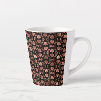 Black and Rose Gold Art Deco Small Latte Mug カフェラテマグ