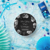 Black and Silver Glitter New Year's Eve Party  ペーパーボウル (パーティー)