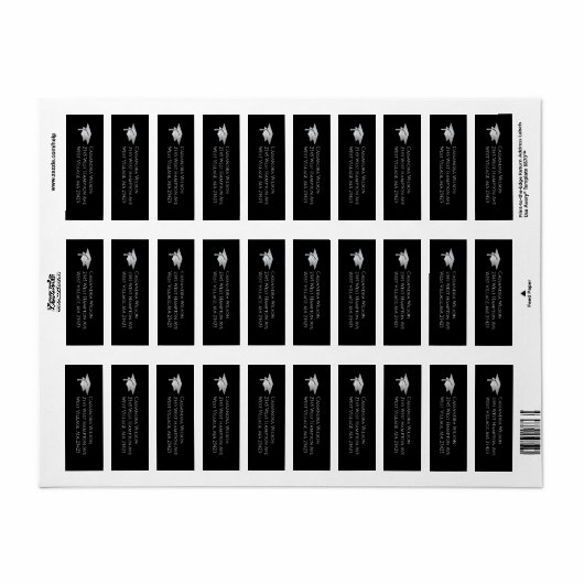 Black and Silver Graduation ラベル (フルシート)