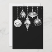 Black and Silver Ornament Exchange Party 招待状 (裏面)