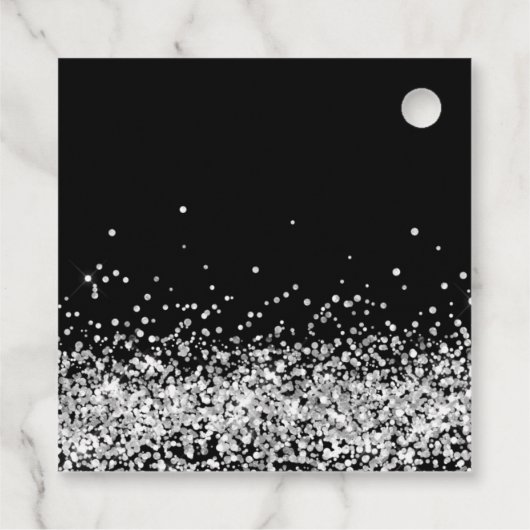 Black and Silver Party Favors フェイバータグ (裏面)