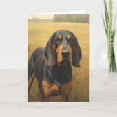 Black and Tan Coonhound カード (正面)