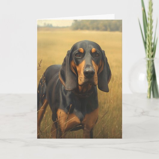 Black and Tan Coonhound カード (正面)