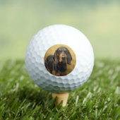 Black and Tan Coonhound ゴルフボール (インサイチュ 木)