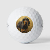 Black and Tan Coonhound ゴルフボール (正面)