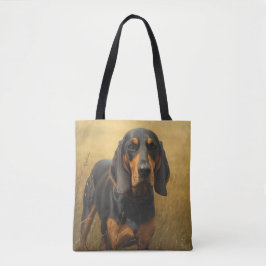 Black and Tan Coonhound トートバッグ
