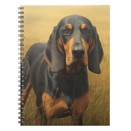 Black and Tan Coonhound ノートブック (正面)