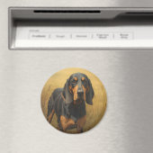 Black and Tan Coonhound マグネット (インサイチュ (食洗機))