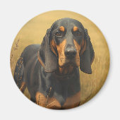 Black and Tan Coonhound マグネット (正面)