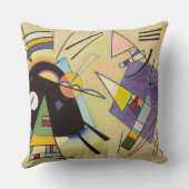 Black and Violet by Wassily Kandinsky クッション (裏面)