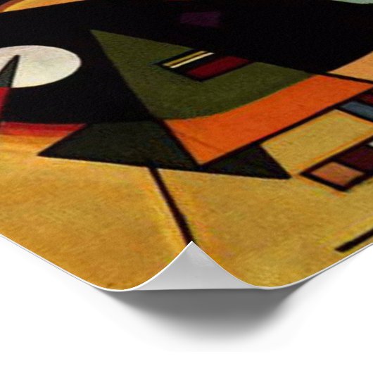 Black and Violet, Kandinsky, 1923 ポスター (角)