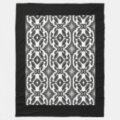 Black and White フリースブランケット (正面)