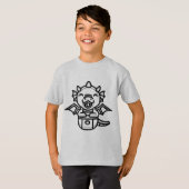 BLACK AND WHITE #13 - Tiny dragon in my pocket Tシャツ (正面フル)