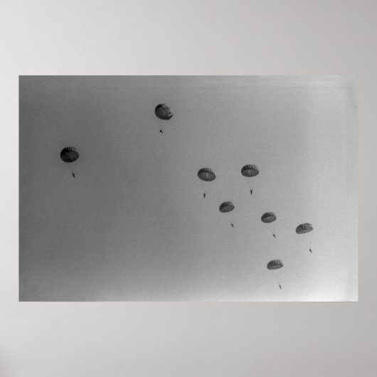 Black and White 1968 Paratrooper Show ポスター (正面)