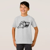 BLACK AND WHITE #53 - デザイナーズ ドッグ Tシャツ (正面フル)