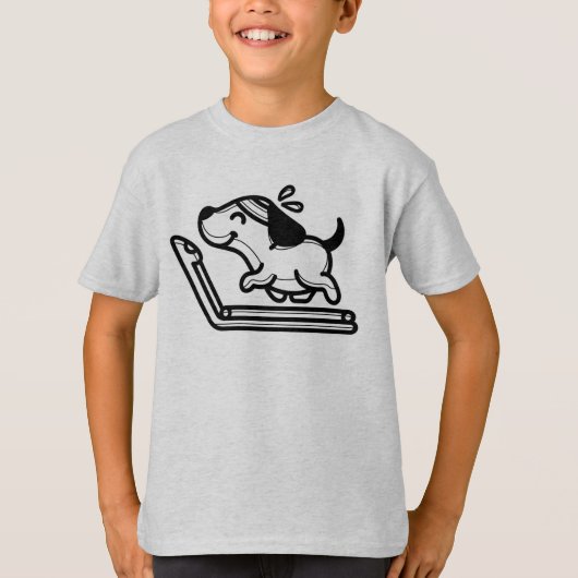BLACK AND WHITE #57 - ジムの犬 Tシャツ (正面)