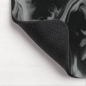 Black and White Abstract Art on a Thick Computer マウスパッド (コーナー)