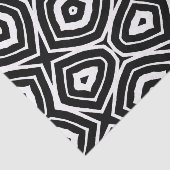 Black and White Abstract Geometric Pattern 薄葉紙 (詳細)