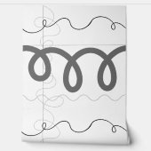 Black and White Abstract Lines Wallpaper 壁紙 (ほどく)