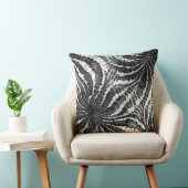 black and white abstract tie dye pattern クッション (椅子)