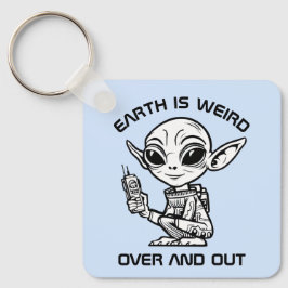 Black and White Alien  キーホルダー