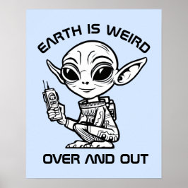 Black and White Alien ポスター