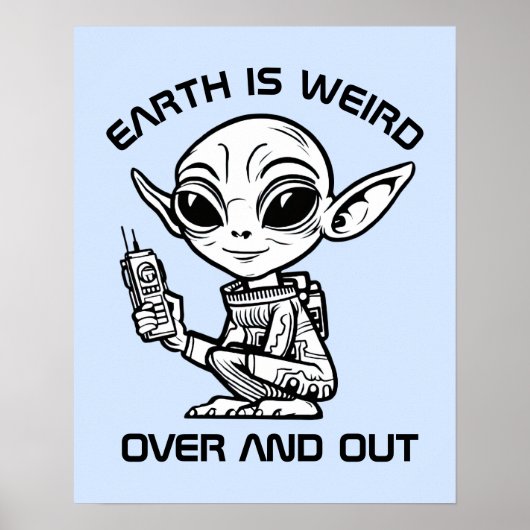 Black and White Alien ポスター (正面)