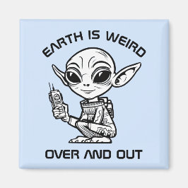 Black and White Alien  マグネット