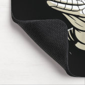 Black And White Argentine Tegu Christmas Ugly Xmas マウスパッド (コーナー)