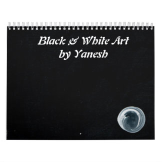 Black and White Artバイヤネシュ カレンダー