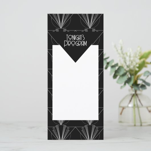 Black and White Art Deco Gatsby Program (スタンド正面)