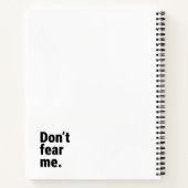 Black and White "Artist's Block" Spiral Notebook ノートブック (裏面)