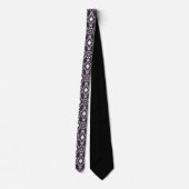 Black and White Aztec Custom Necktie ネクタイ (裏面)
