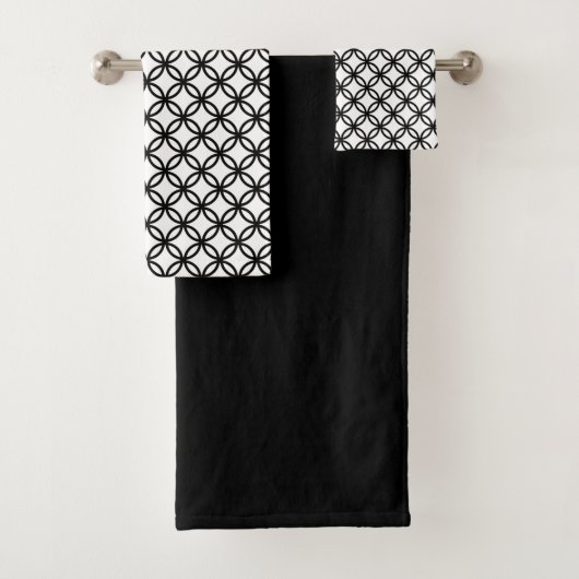 Black and White Bath Towel Set バスタオルセット (インサイチュ)
