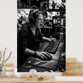 Black and White Battle Station Instruction Poster ポスター (キッチン)