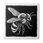 Black and White Bee タイル (正面)