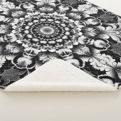 Black and White Bliss シェルパブランケット (3/4)