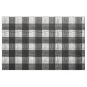 Black and White Bold Checkered Plaid Design  ファブリック (ファットクウォーター)