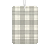 Black and White Buffalo Plaid カーエアーフレッシュナー (裏面)