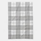 Black and White Buffalo Plaid キッチンタオル (縦)