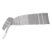 Black and White Buffalo Plaid タイヘッドバンド (回転270)