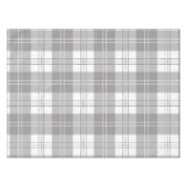 Black and White Buffalo Plaid テーブルクロス (正面(横))
