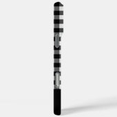 Black and White Buffalo Plaid Custom Name Case-Mate iPhoneケース (裏面 / 右)