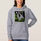 Black And White Bunny Rabbit, パーカ (正面)