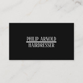 Black and white business card 名刺