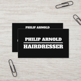 Black and white business card 名刺