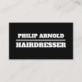 Black and white business card 名刺 (正面)